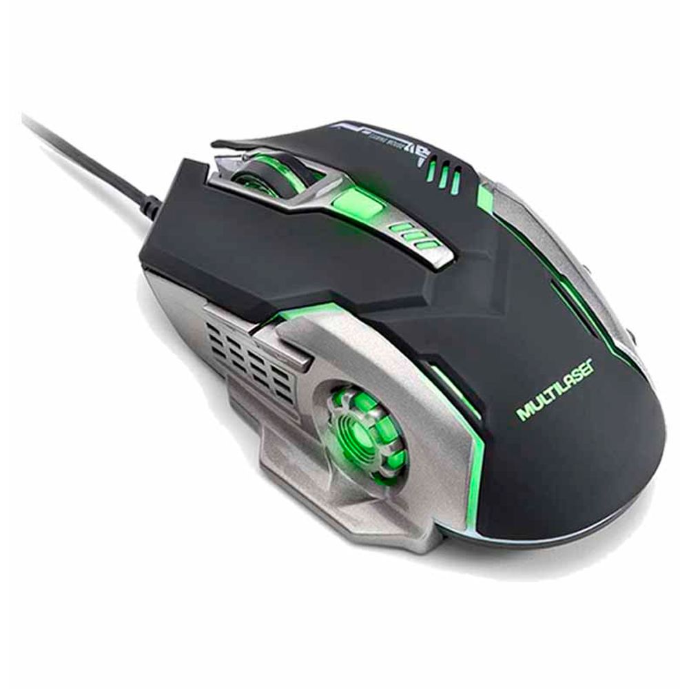 Mouse gamer usb 2400dpi preto/grafite mo269 / UN / Multilaser